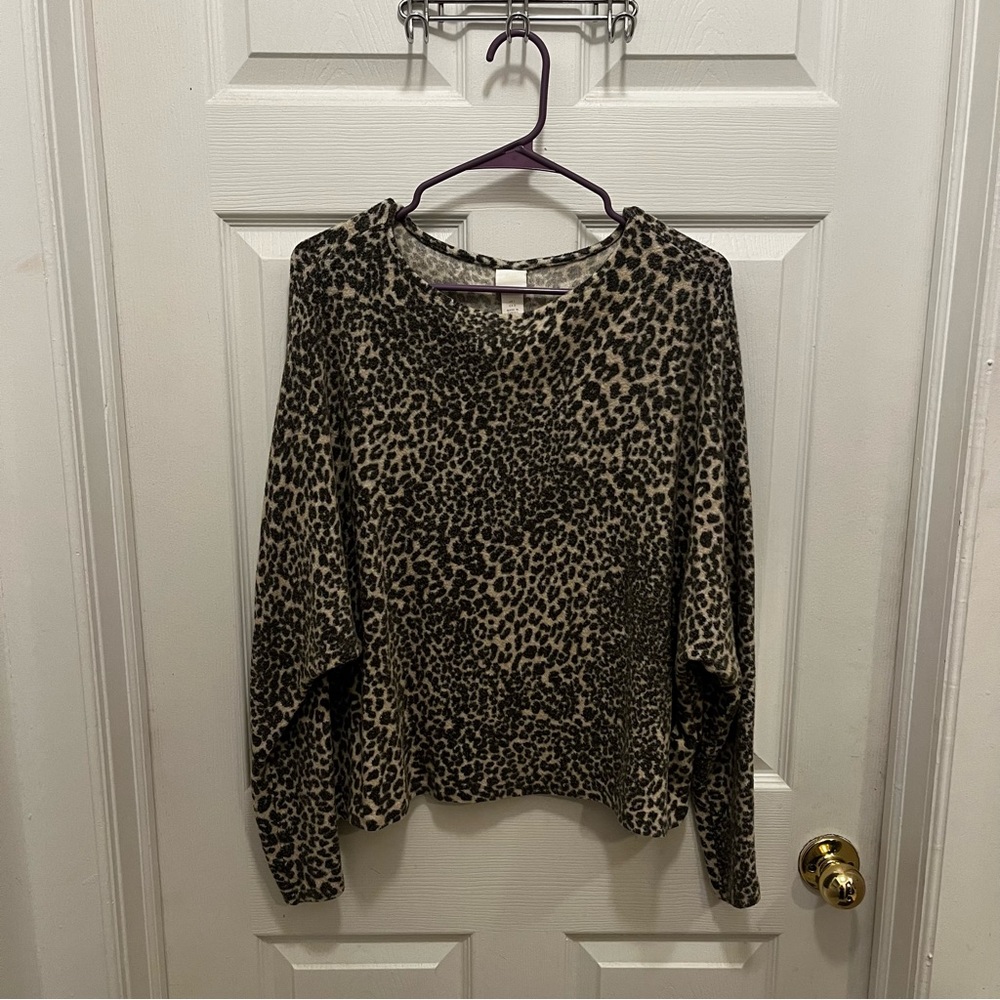H&M Cheetah Sweater